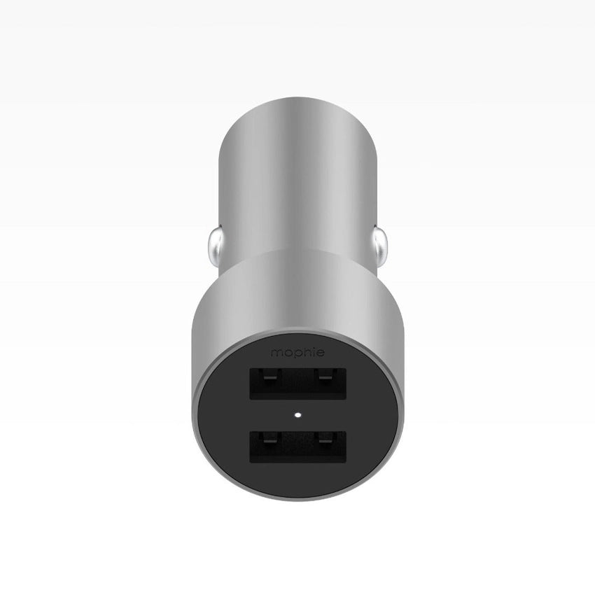 MOPHIE USB-A Dual Car Charge 2.4A Gray