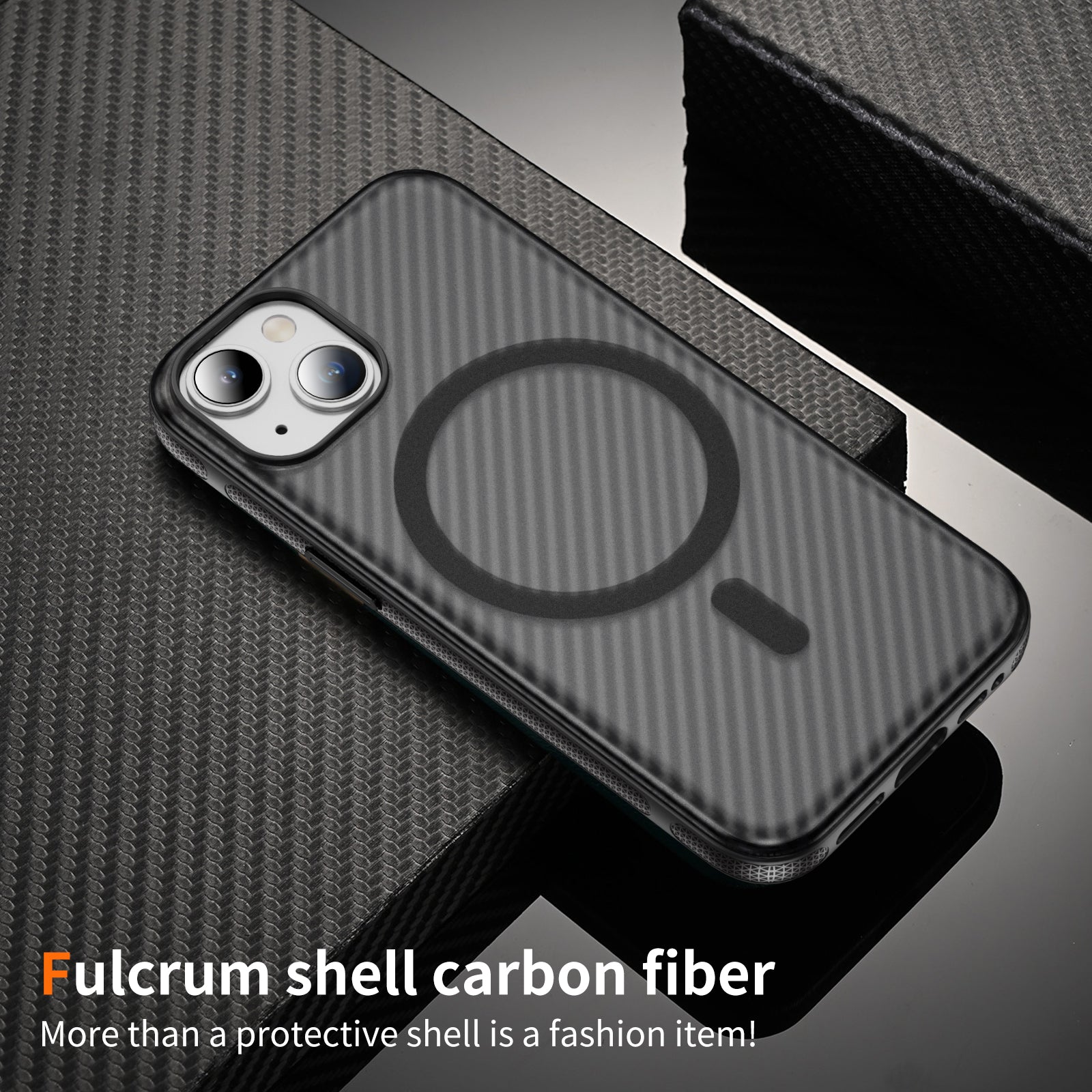 Fulcrum-Carbon Fiber-Magsafe Case iPhone 15