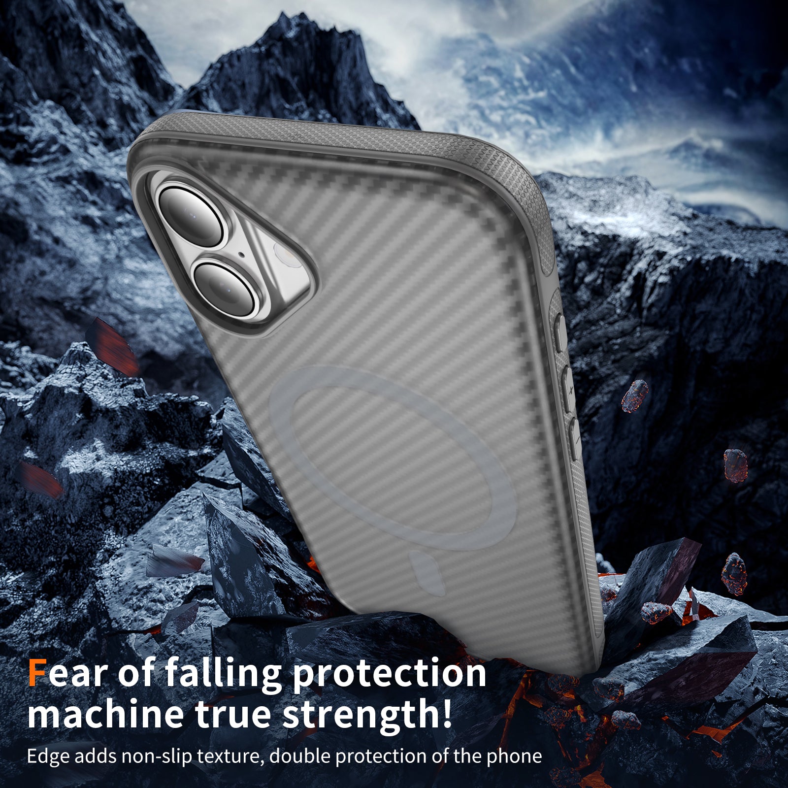 Fulcrum-Carbon Fiber-Magsafe Case iPhone 16