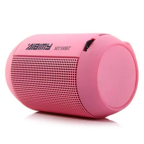 AIBIMY Bluetooth Speaker pink side view