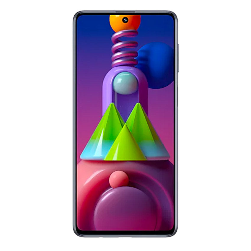 Samsung Galaxy M51 black Front view - Fonez -Keywords : MacBook - Fonez.ie - laptop- Tablet - Sim free - Unlock - Phones - iphone - android - macbook pro - apple macbook- fonez -samsung - samsung book-sale - best price - deal