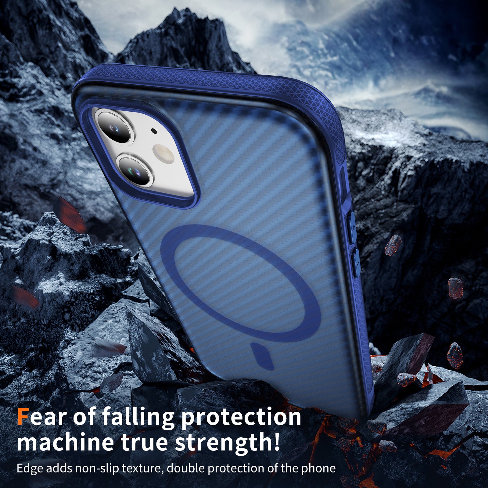 Fulcrum-Carbon Fiber-Magsafe Case iPhone 12/ 12 Pro
