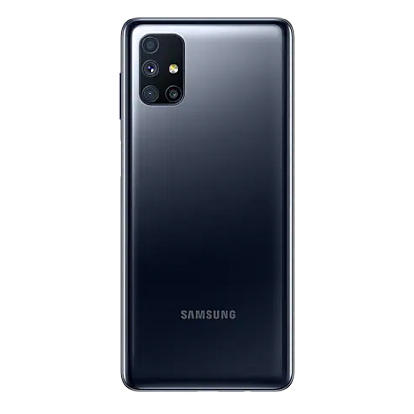 Samsung Galaxy M51 black back view - Fonez  -Keywords : MacBook - Fonez.ie - laptop- Tablet - Sim free - Unlock - Phones - iphone - android - macbook pro - apple macbook- fonez -samsung - samsung book-sale - best price - deal