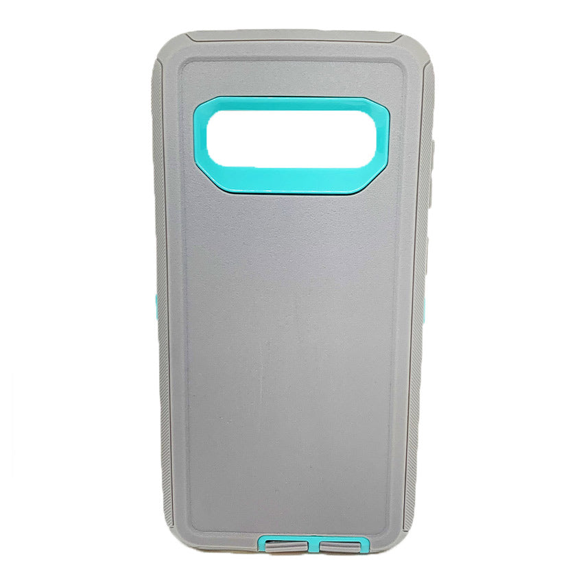 Generic Samsung S10 Plus Defender Case-grey:turquoise- Fonez-Keywords : MacBook - Fonez.ie - laptop- Tablet - Sim free - Unlock - Phones - iphone - android - macbook pro - apple macbook- fonez -samsung - samsung book-sale - best price - deal