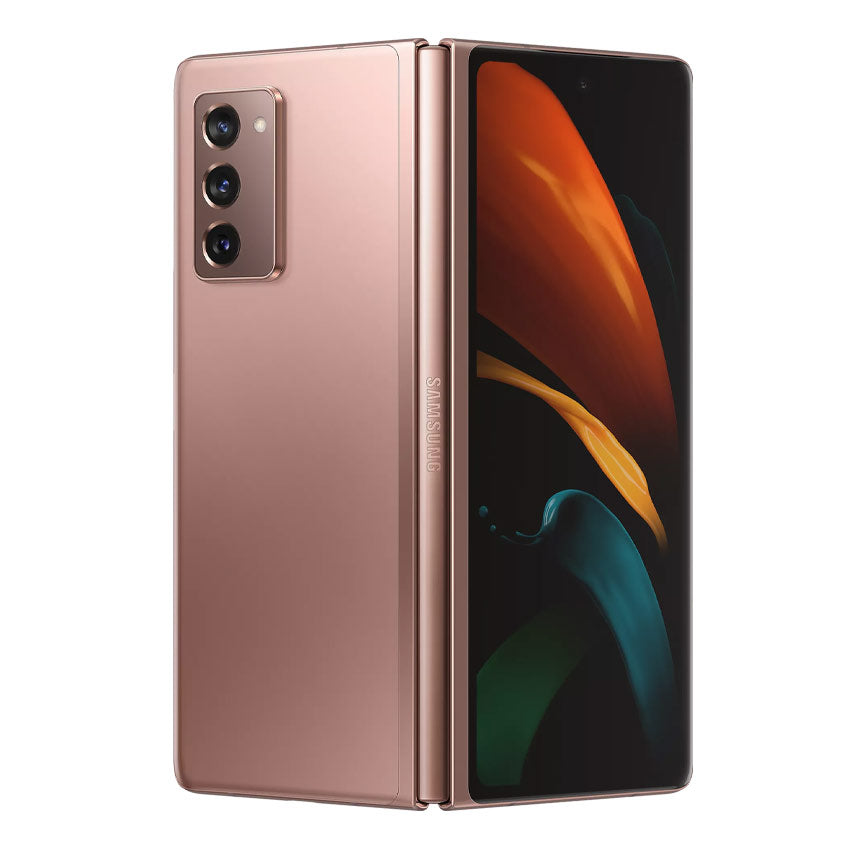 Samsung Galaxy Z Fold 2 5G Mystic Bronze Half Close