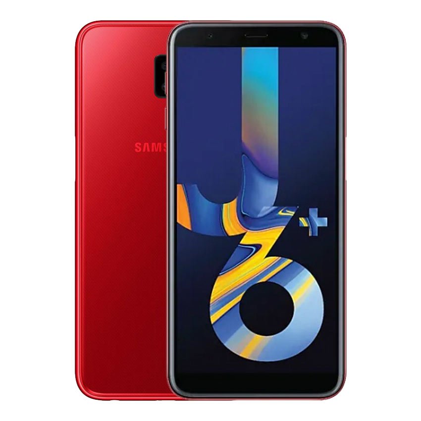 samsung-j6plus-red-front-fonez-Keywords : MacBook - Fonez.ie - laptop- Tablet - Sim free - Unlock - Phones - iphone - android - macbook pro - apple macbook- fonez -samsung - samsung book-sale - best price - deal